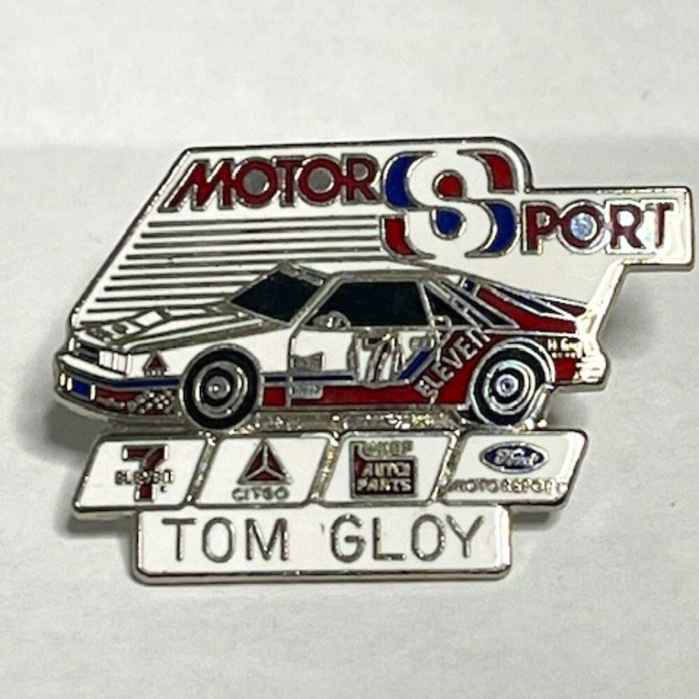 VTG 7 Eleven Citgo FordMotor Sport Sponsorship Tom Gloy Lapel Ford Promo Hat Pin
